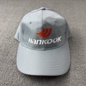 Hankook Tires Hat Adult One Size Gray Adjustable Cap Casual Men’s